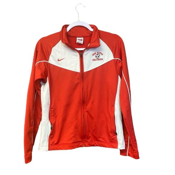 Nike Team Dri Fit Red & White Track Jacket Women's Size Medium - Sporty - Picture 1 of 15